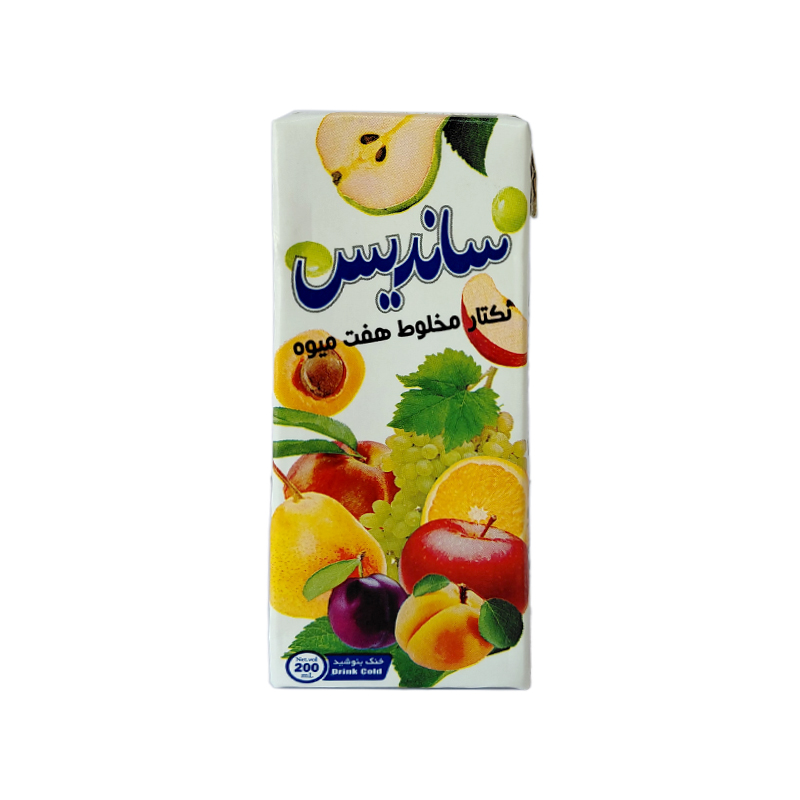 نوشیدنی تترا پک هفت میوه ساندیس