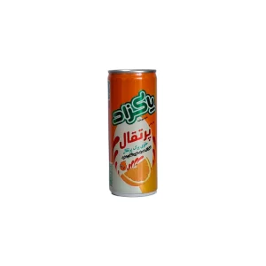 نوشیدنی حاوی تکه های میوه وبدون گاز باطعم پرتقال پاکزاد