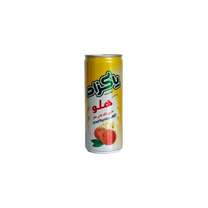 نوشیدنی حاوی تکه های میوه وبدون گاز باطعم هلو پاکزاد