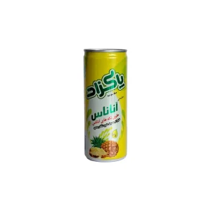 نوشیدنی حاوی تکه های میوه وبدون گاز باطعم آناناس پاکزاد