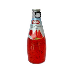 نوشیدنی با طعم توت فرنگی و هندوانه حاوی بذر ریحان (بدون الکل) وارول