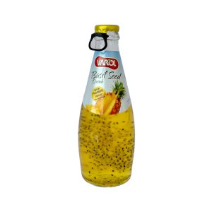 نوشیدنی با طعم اناناس حاوی بذر ریحان (بدون الکل) وارول