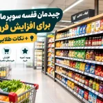 چیدمان قفسه سوپرمارکت برای افزایش فروش + نکات طلایی